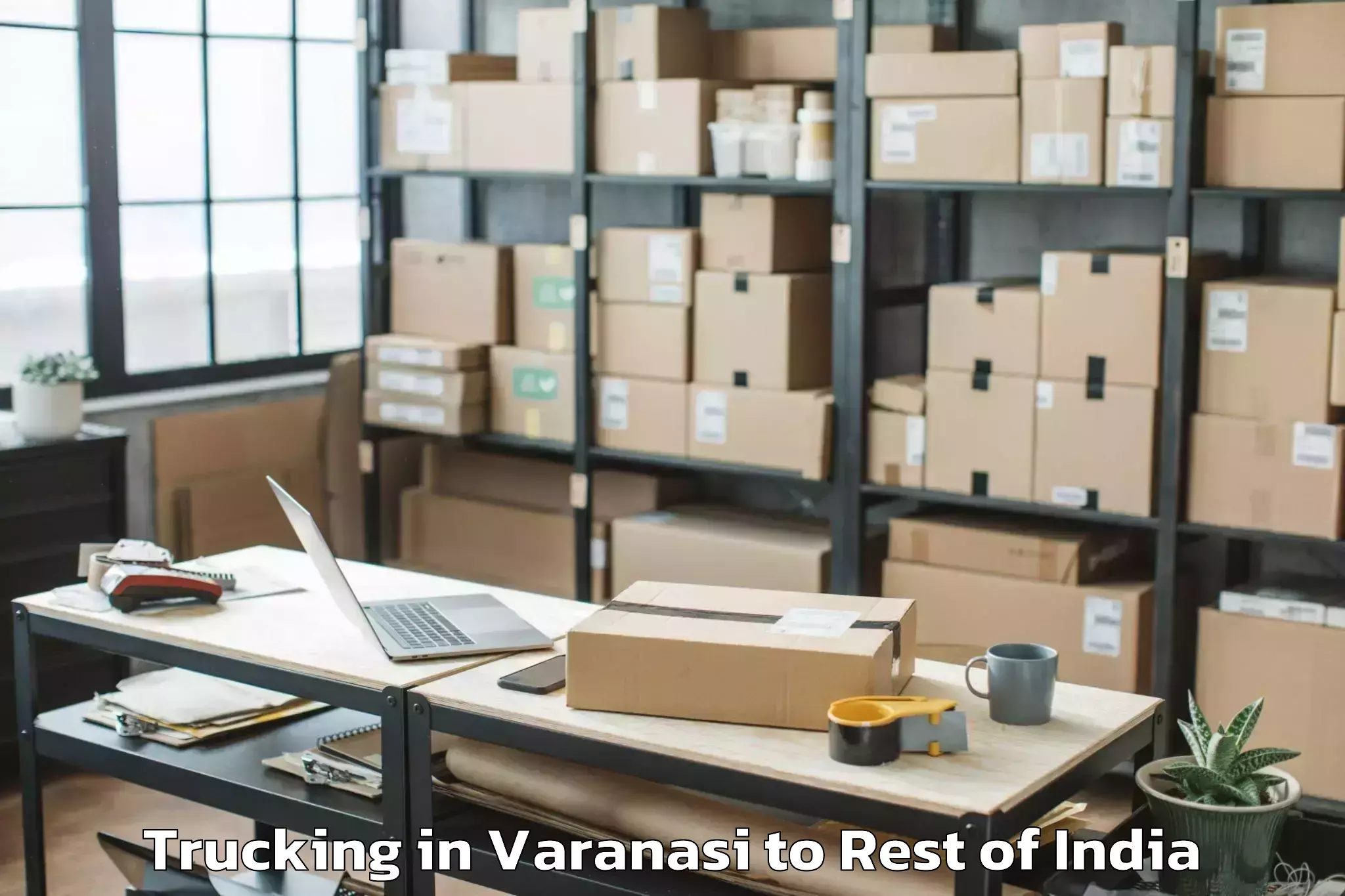 Easy Varanasi to Lengdi Trucking Booking